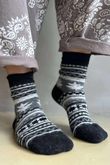 Terry & Wool Luxury Alpine Socks Black